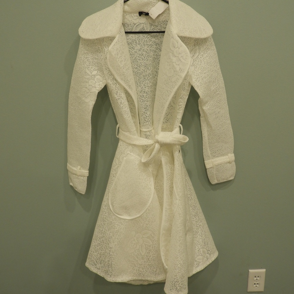 White Floral Lace Jacket